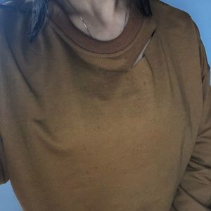 Brown Crop Sweater